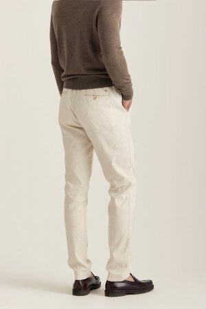 Morris Winward Linen Pants - Off White