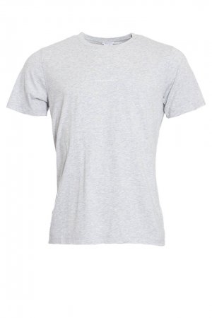 NN07 Ethan Print T-shirt - Light Grey Melange