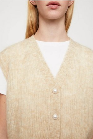 Just Female Girona Knit Vest - Pumice Stone