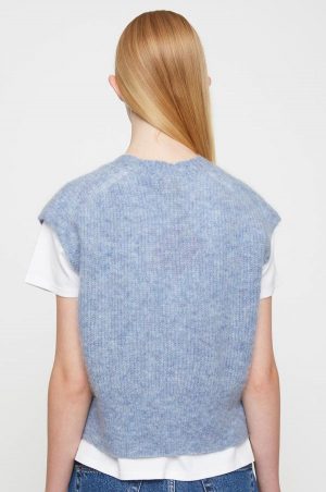 Just Female Girona Knit Vest - Blue