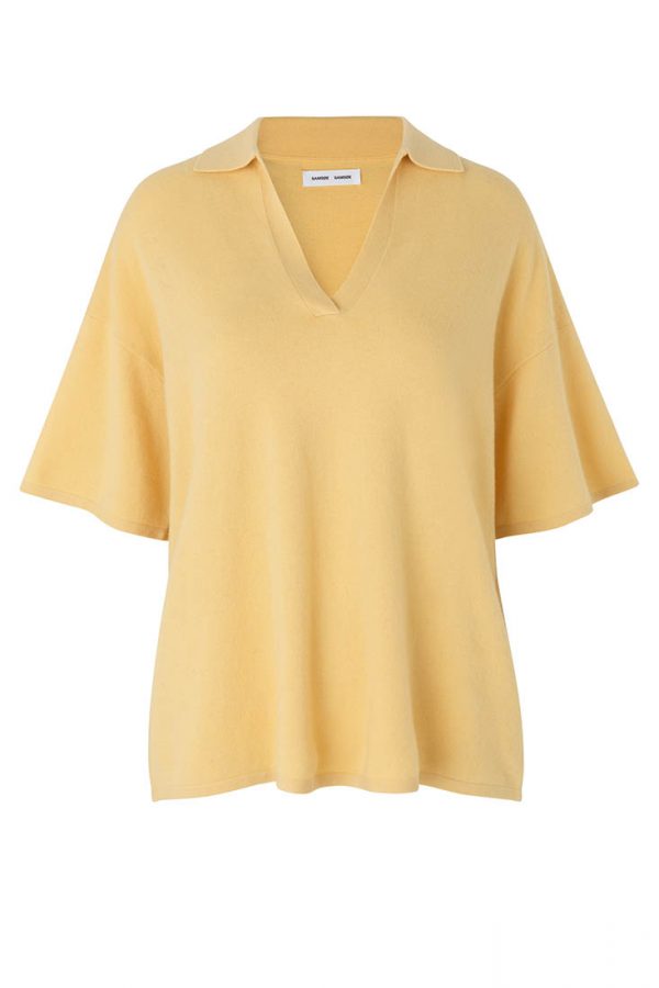 Samsøe & Samsøe Amaris SS Polo - Jojoba Melange