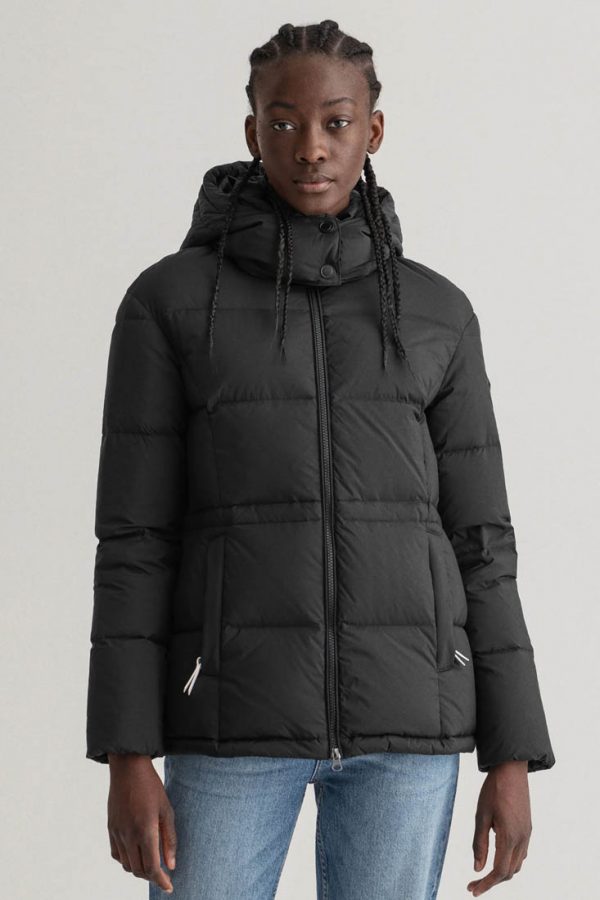 Gant Mid Length Down Jacket - Black 