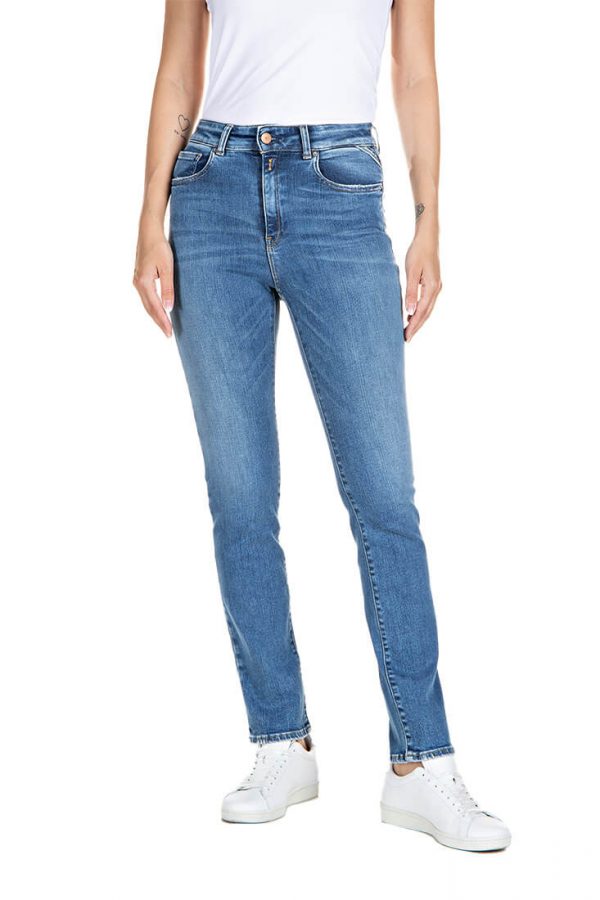 Replay Florie Straight Stretch Jeans - Denim Blue