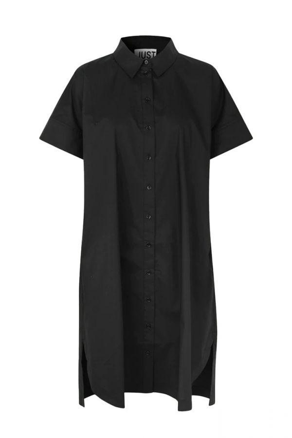 Just Female Noria Shirt Dress-Black