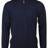 Stenströms Merinoull Half Zip - Marinblå