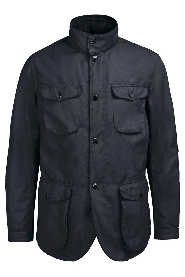 Barbour Ogston Wax Jacket - Classic Black - Johannesens Klädeshandel