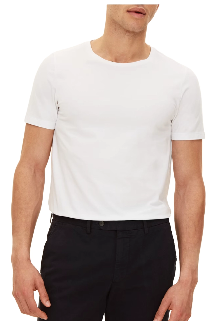 Oscar Jacobson Kyran Rundhals T-shirt - Technical White