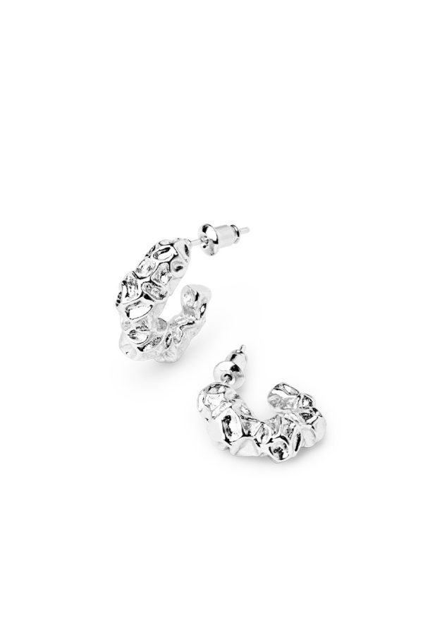 Muli Collection Structured Earrings - Silver