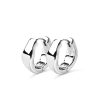 Muli Collection Wavy Bold Hoops - Silver