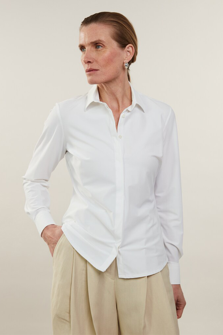 Stenströms Sofie Shirt Jerseyskjorta - White - Bild 2
