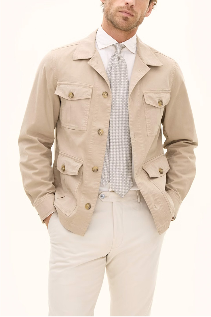 Oscar Jacobson Safari Jacket - Dusty Beige - Bild 2