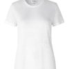 Second Female Peony O-Neck Tee - White