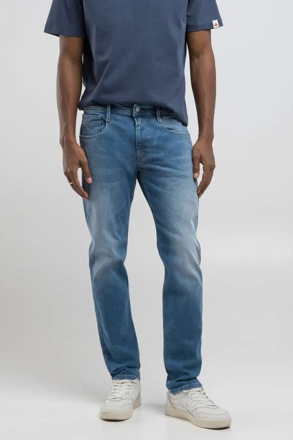 Replay Anbass Slim Fit Jeans - Medium Blue