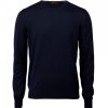 Stenströms Rundhalsad Merinoullströja - Navy