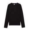 NN07 Clive Waffle Knit Tee – Black