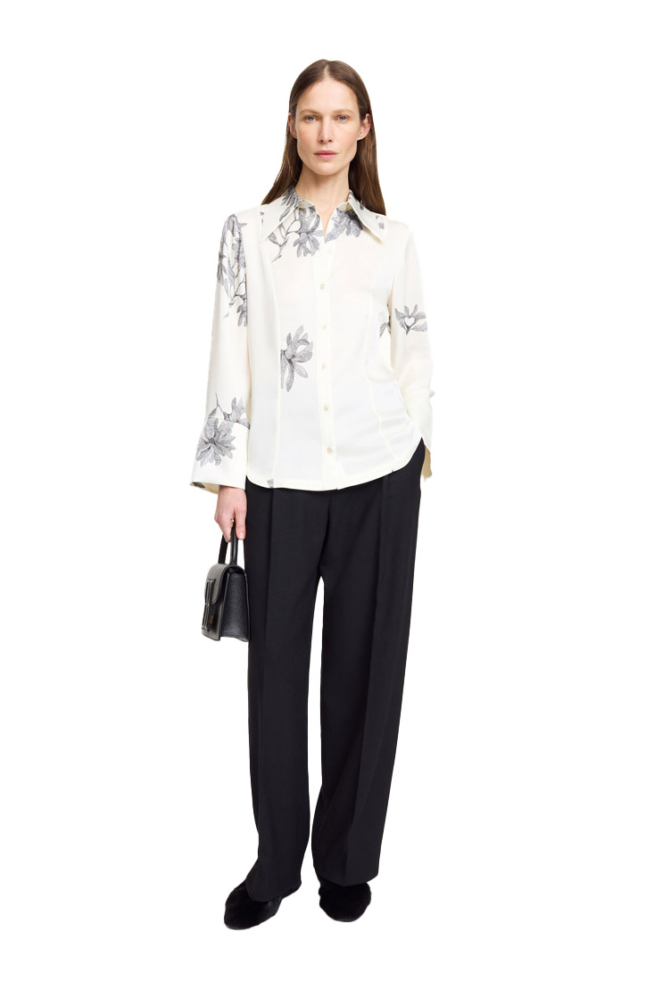 By Malene Birger - Rosiannas Satin Shirt - Floral Print - Bild 2