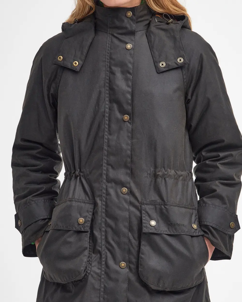 Barbour Long Cannich Wax - Olive - Bild 3