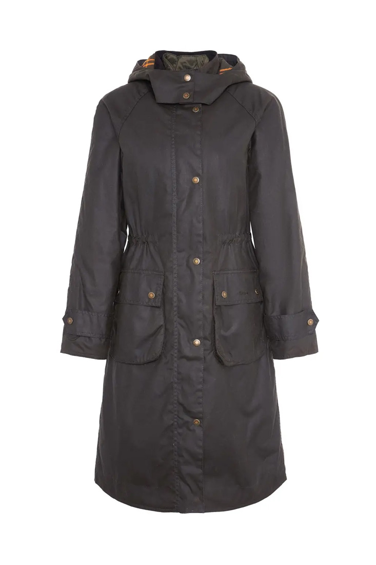 Barbour Long Cannich Wax - Olive