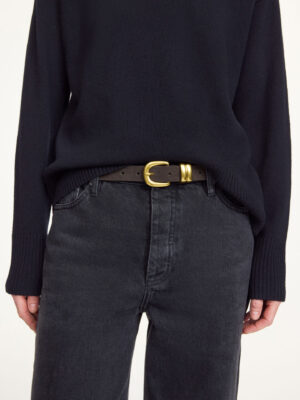 Alternative view of By Malene Birger Zoilo Suede Belt - Brown