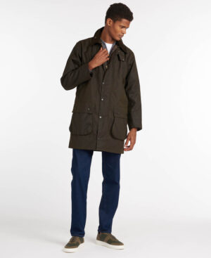 Alternative view of Barbour Classic Northumbria Wax Jacket - Olive