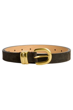 By Malene Birger Zoilo Suede Belt - Brown