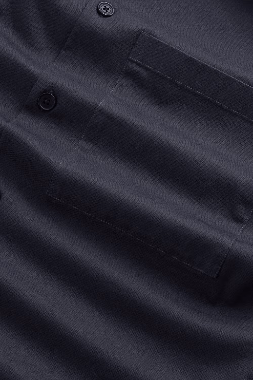 NN01 Freddy Cavalry Twill Overshirt - Marinblå - Bild 4