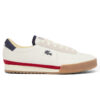 Lacoste Aura Leather Sneakers - White, Navy & Red