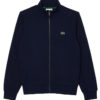 Lacoste Zip-Up High Neck Fleece Sweatshirt - Navy