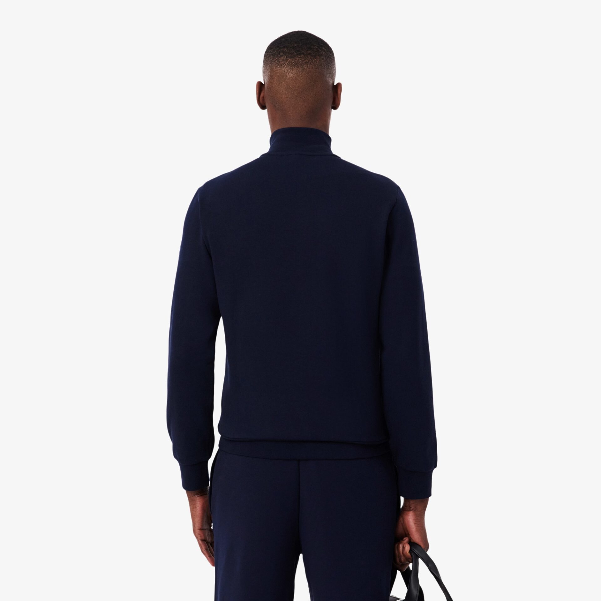 Lacoste Zip-Up High Neck Fleece Sweatshirt - Navy - Bild 3