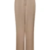 Neo Noir Emmett Heavy Sateen Pants - Dark Taupe
