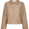 Neo Noir Nilo Faux Suede Jacket - Sand