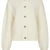 Neo Noir Kamilli Knit Cardigan - Creme