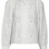 Neo Noir Glida Embroidery Blouse - White