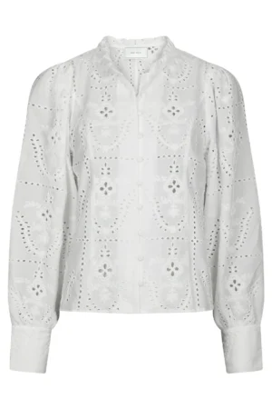 Neo Noir Glida Embroidery Blouse - White
