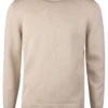Stenströms Sweater Knitted Crew Neck - Light Beige