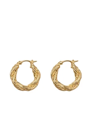 Twist & Tango Lini Hoops - Gold Plated