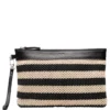 Twist & Tango Allie Clutch - Black/Beige Stripe