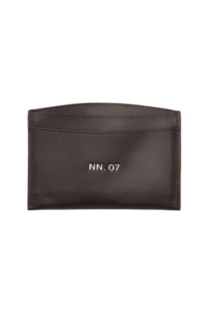 NN07 Slätt Läder Korthållare - Deep Truffel