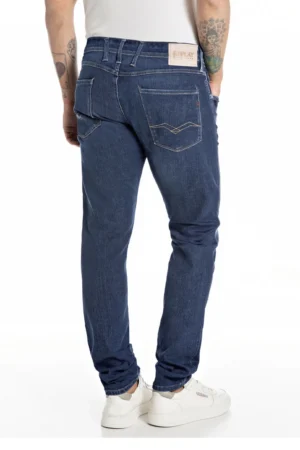 Alternative view of Replay Anbass Jeans Slim Super Stretch Denim - Dark Indigo