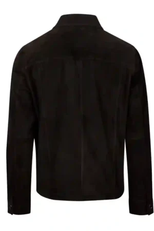 Alternative view of Stenströms Overshirt Goat Suede - Mörkbrun