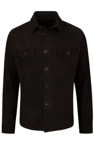 Stenströms Overshirt Goat Suede - Mörkbrun