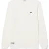 Lacoste Waffel Knit Henley T-shirt - White