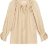 By Malene Birger Dicte Weave Blus - Dark Sand