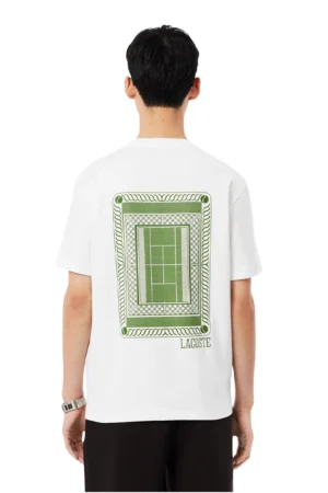 Lacoste Printed Jersey T-shirt - White