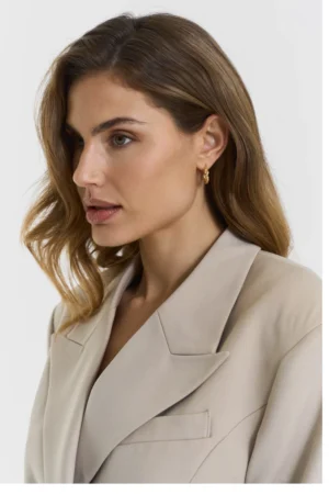 Alternative view of Twist & Tango Lini Hoops - Gold Plated