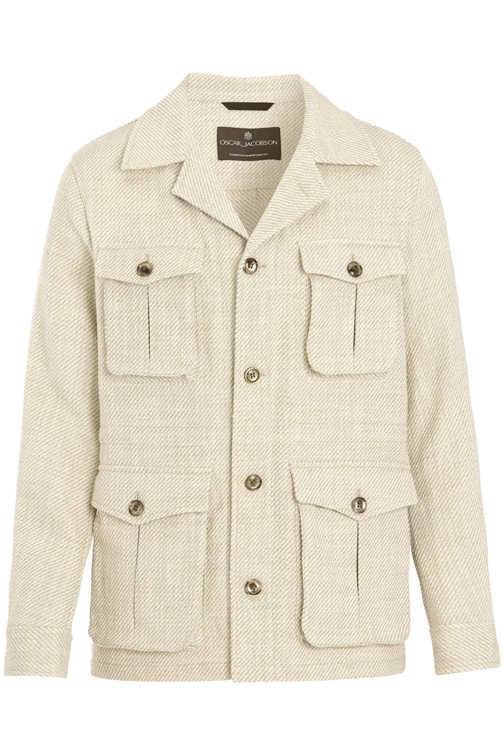 Oscar Jacobson Sirolo Shirt Jacket - Snow White