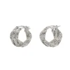 Twist & Tango Lini Hoops- Silver Plated