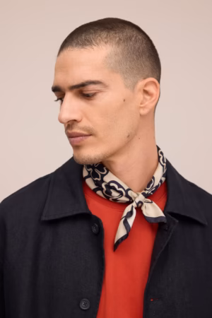 Alternative view of NN07 Block Scarfs - Ivory