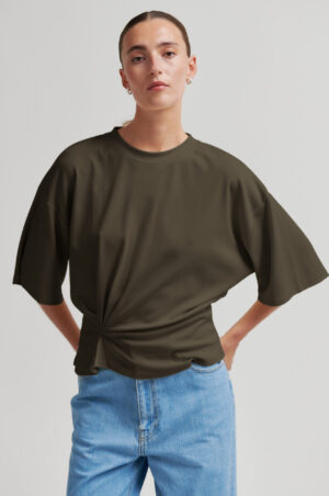 Alternative view of Second Female Missouri Tee - Canteen