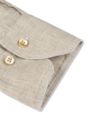 Alternative view of Stenströms Regular Linneskjorta - Light Beige